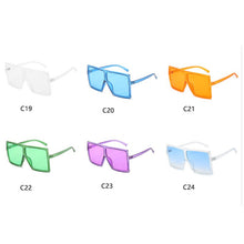 Carica l&#39;immagine nel visualizzatore di Gallery, Shades Black Oversized Square Sunglasses  2023 Popular Retro Big Flat Top Plastic Men Sun Glasses Bulk UV400