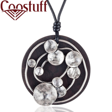 Wholesale Vintage Black sandalwood Jewelry Long necklace necklaces & pendants women collares mujer choker kolye bijoux femme
