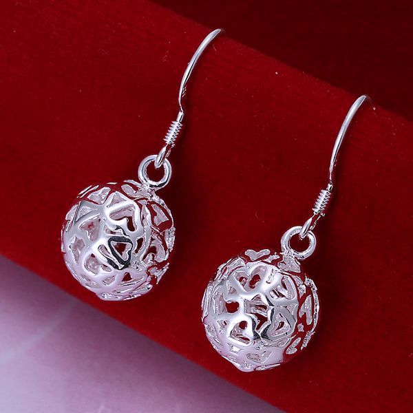 Wholesale silver plated Earring,925 Jewelry silver earring,Solid Ball Earrings SMTE100