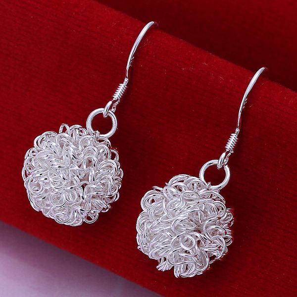 Wholesale silver plated Earring,925 Jewelry silver earring,Tennis Ball Earrings SMTE076