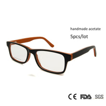 Carica l&#39;immagine nel visualizzatore di Gallery, s (5pcs/lot)Men Women Square Eyeglasses Frames Optical Brand Design Spectacles Eyewear Plain Lens Glasses Oculos Gafas