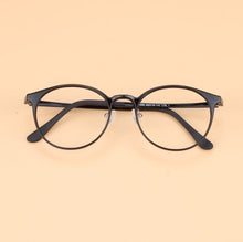 Carica l&#39;immagine nel visualizzatore di Gallery, Width-134 Ultra light retro plastic steel small face men eyewear women circular myopia goggle optical eyeglasses eyewear frames