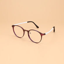Carica l&#39;immagine nel visualizzatore di Gallery, Width-134 Ultra light retro plastic steel small face men eyewear women circular myopia goggle optical eyeglasses eyewear frames