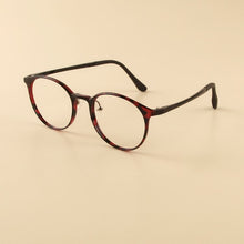 Carica l&#39;immagine nel visualizzatore di Gallery, Width-134 Ultra light retro plastic steel small face men eyewear women circular myopia goggle optical eyeglasses eyewear frames
