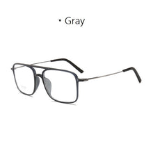 Carica l&#39;immagine nel visualizzatore di Gallery, Width-137 Square tungsten carbon steel double beam women eyeglasses frame men Sunglasses design myopia sunglasses eyewear frame