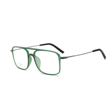 Carica l&#39;immagine nel visualizzatore di Gallery, Width-137 Square tungsten carbon steel double beam women eyeglasses frame men Sunglasses design myopia sunglasses eyewear frame