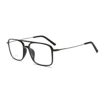 Carica l&#39;immagine nel visualizzatore di Gallery, Width-137 Square tungsten carbon steel double beam women eyeglasses frame men Sunglasses design myopia sunglasses eyewear frame