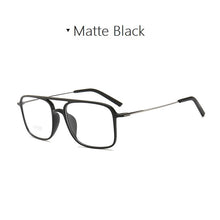 Carica l&#39;immagine nel visualizzatore di Gallery, Width-137 Square tungsten carbon steel double beam women eyeglasses frame men Sunglasses design myopia sunglasses eyewear frame