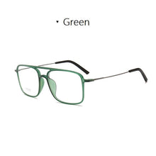 Carica l&#39;immagine nel visualizzatore di Gallery, Width-137 Square tungsten carbon steel double beam women eyeglasses frame men Sunglasses design myopia sunglasses eyewear frame