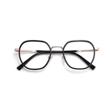 Load image into Gallery viewer, Width-137 T31027 Transparent Metal Full Frame Retro Myopic Optical Flat Spectacle Frame Goggles Women&#39;s Small Frame
