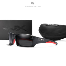 Load image into Gallery viewer, Wiley x  WX brand 2023 Sports Sunglasses Men HD Polarized Sun Glasses TR90 Square Frame Reflective Coating Mirror lens UV400