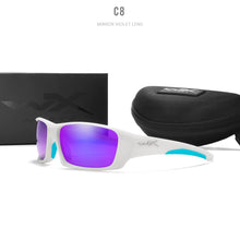 Load image into Gallery viewer, Wiley x  WX brand 2023 Sports Sunglasses Men HD Polarized Sun Glasses TR90 Square Frame Reflective Coating Mirror lens UV400
