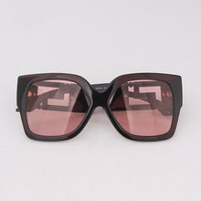 Load image into Gallery viewer, Wine acetate butterfly women sunglasse with metal details red transparent lenses