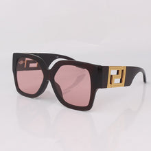 Load image into Gallery viewer, Wine acetate butterfly women sunglasse with metal details red transparent lenses