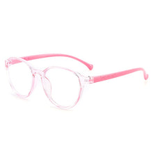 Load image into Gallery viewer, With Case Boy Girl Game Reading Computer Protective Goggle Children Glasses Plain Kids Round Anti Blue Light Eyewear