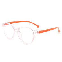 Load image into Gallery viewer, With Case Boy Girl Game Reading Computer Protective Goggle Children Glasses Plain Kids Round Anti Blue Light Eyewear