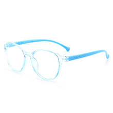 Load image into Gallery viewer, With Case Boy Girl Game Reading Computer Protective Goggle Children Glasses Plain Kids Round Anti Blue Light Eyewear