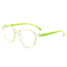 Load image into Gallery viewer, With Case Boy Girl Game Reading Computer Protective Goggle Children Glasses Plain Kids Round Anti Blue Light Eyewear