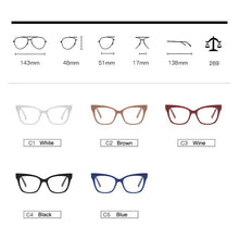 Carica l&#39;immagine nel visualizzatore di Gallery, Woman Acetate Optical Eyeglasses  Frame Spectacles for Women Prescription Eyewear Glasses Frame Stylish High Quality
