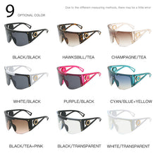 Load image into Gallery viewer, Woman Designer Sunglasses Women 2023  Onepieces Oversized Rimless Sunglass Lunette De Soleil Femme Luxe