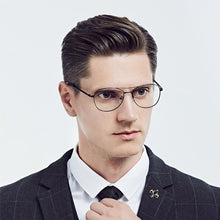 Load image into Gallery viewer, Woman Man Retro Metal Alloy Eyeglasses Myopia Reading Optical Prescription Double Bridge Eyewear Classic Spectacles