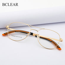 Load image into Gallery viewer, Woman Man Retro Metal Alloy Eyeglasses Myopia Reading Optical Prescription Double Bridge Eyewear Classic Spectacles
