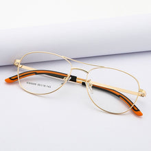 Load image into Gallery viewer, Woman Man Retro Metal Alloy Eyeglasses Myopia Reading Optical Prescription Double Bridge Eyewear Classic Spectacles