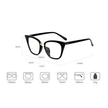 Load image into Gallery viewer, Woman Optical Eyeglasses Female Stylish Frame Spectacles for Women Prescription Eyewear Glasses Frame Cat-Eye Style