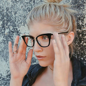 Woman Optical Eyeglasses Female Stylish Frame Spectacles for Women Prescription Eyewear Glasses Frame Cat-Eye Style