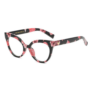 Woman Optical Eyeglasses Metal Legs and Acetate Rim Spectacles for Women Prescription Eyewear Glasses Frame Cat-Eye Style