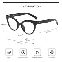 Carica l&#39;immagine nel visualizzatore di Gallery, Woman Optical Eyeglasses Metal Legs and Acetate Rim Spectacles for Women Prescription Eyewear Glasses Frame Cat-Eye Style
