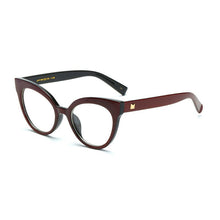 Carica l&#39;immagine nel visualizzatore di Gallery, Woman Optical Eyeglasses Metal Legs and Acetate Rim Spectacles for Women Prescription Eyewear Glasses Frame Cat-Eye Style