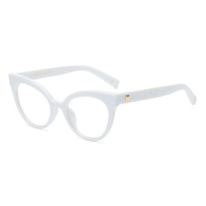 Woman Optical Eyeglasses Metal Legs and Acetate Rim Spectacles for Women Prescription Eyewear Glasses Frame Cat-Eye Style