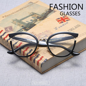 Woman Semi-Transparent Acetate Optical Eyeglasses Fashion Frame Spectacles for Women Prescription Eyewear Glasses Frame