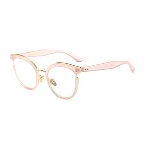 Woman Semi-Transparent Acetate Optical Eyeglasses Fashion Frame Spectacles for Women Prescription Eyewear Glasses Frame