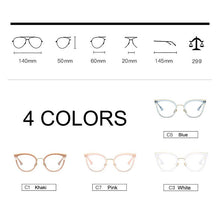 Load image into Gallery viewer, Woman Semi-Transparent Acetate Optical Eyeglasses Fashion Frame Spectacles for Women Prescription Eyewear Glasses Frame