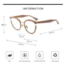 Load image into Gallery viewer, Woman Semi-Transparent Acetate Optical Eyeglasses Fashion Frame Spectacles for Women Prescription Eyewear Glasses Frame