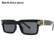 Load image into Gallery viewer, Woman leopard glasses Rectangular wide face color changing mirror Men's and women's outdoor leisure sunshade mirror