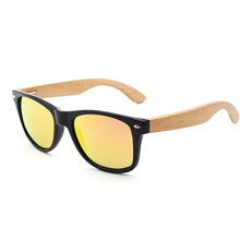 Load image into Gallery viewer, Women 2023 Sun Glasses Square Natural Bamboo  Original Sunglasses Handmade Vintage Polarized  Eyewear
