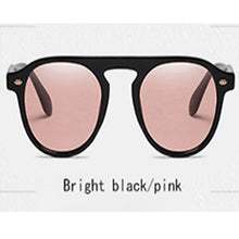 Load image into Gallery viewer, Women 2023  Brand Designer Retro Vintage Sunglasses Pink Yellow Glasses Round Lunette De Soleil Femme