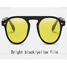 Load image into Gallery viewer, Women 2023  Brand Designer Retro Vintage Sunglasses Pink Yellow Glasses Round Lunette De Soleil Femme