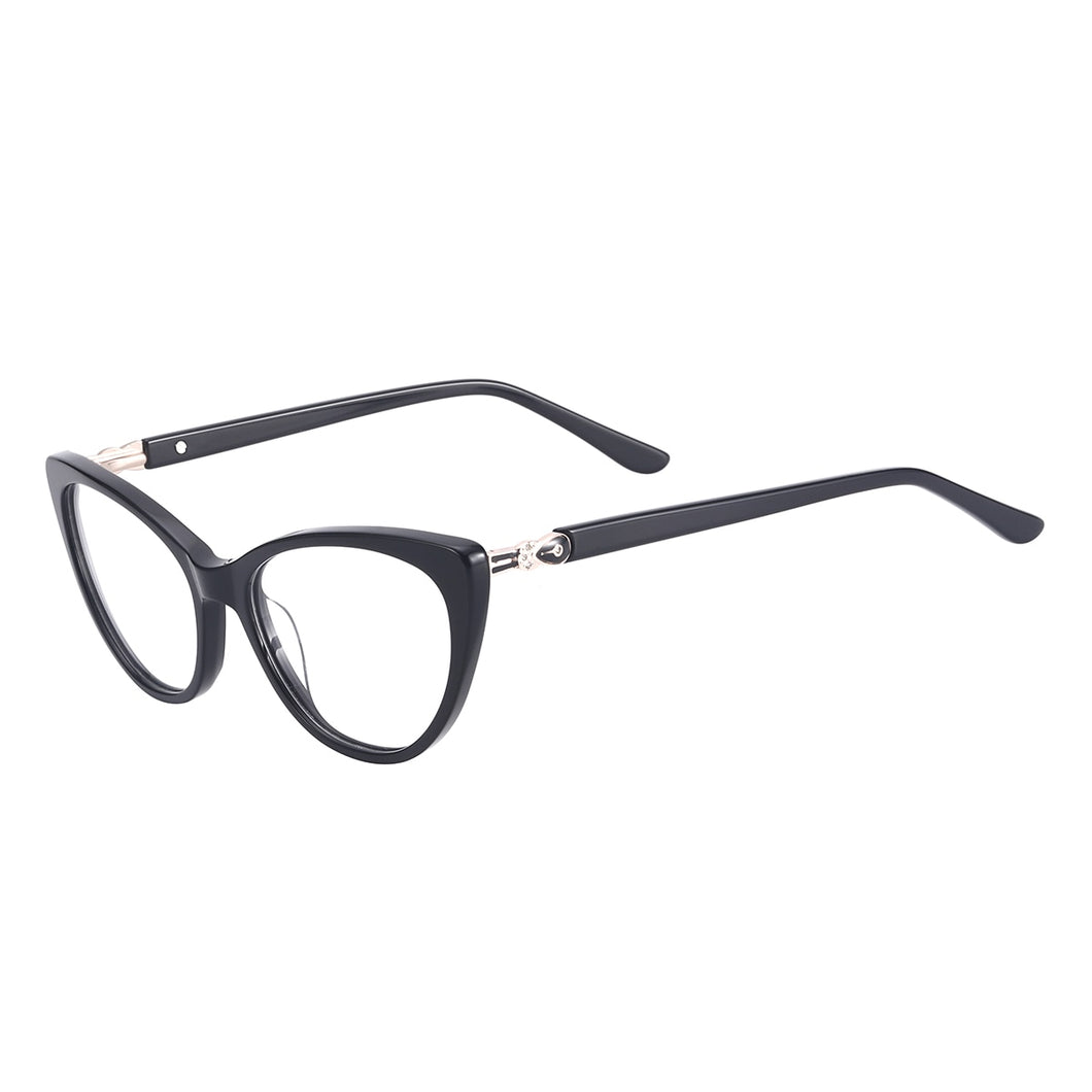 Women Acetate Cat Eye Glasses Full Rim Small Prescription Eyeglass Frame For Optical Lenses Myopia Reading Multifocal