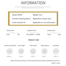 Load image into Gallery viewer, Women Anti Blue Light Blocking Folding Reading Glasses Four Leaf Small Flower Ordinary Presbyopia Portable Eyeglasses With Box