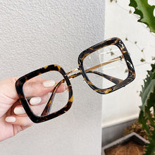 Load image into Gallery viewer, Women Anti Blue Light Computer Glasses  Brand Designer Oversized Square Eyeglasses Eyewear Optical Frames UV400