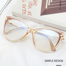 Load image into Gallery viewer, Women Blue Light Blocking Glasses Frame Designer Brand UV400 Anti-Reflective Filtering Harmful Blue Ray Eyeglasses Frame