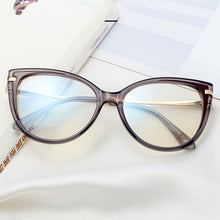 Load image into Gallery viewer, Women Blue Light Blocking Glasses Frame Designer Brand UV400 Anti-Reflective Filtering Harmful Blue Ray Eyeglasses Frame