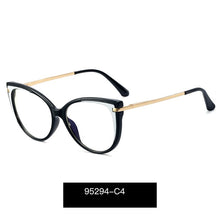Load image into Gallery viewer, Women Blue Light Blocking Glasses Frame Designer Brand UV400 Anti-Reflective Filtering Harmful Blue Ray Eyeglasses Frame