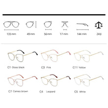Load image into Gallery viewer, Women Blue Light Blocking Glasses Frame Optical Glasses Eyewear Prescription UV400 Optical Spectacles Woman Female Stylish Glass