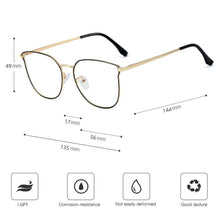 Load image into Gallery viewer, Women Blue Light Blocking Glasses Frame Optical Glasses Eyewear Prescription UV400 Optical Spectacles Woman Female Stylish Glass