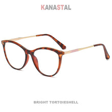 Load image into Gallery viewer, Women Blue Light Blocking Glasses Frame TR90 Metal Cateye Frame Eyeglass Men Computer Prescription Optical Eyewear Trend  WB603